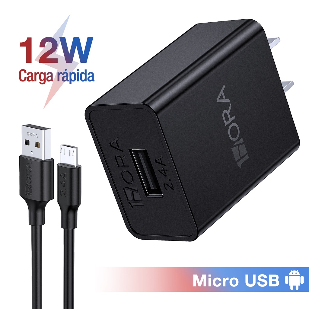 2 Pack Cargador Multiple USB C 35W con 3A Cable USB Tipo C Carga