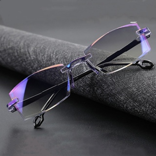 hombres mujeres gafas de lectura rimless gafas presbicia ultra