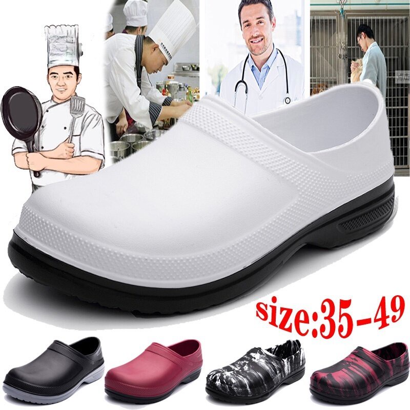 Zapatos De Chef Para Hombres Y Mujeres Antideslizante Impermeable