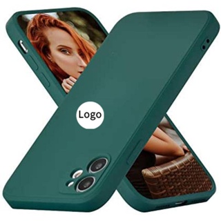 Case iPhone 13 Pro Max Verde Metalico Logo Silicon y Microfibra Funda  Protector