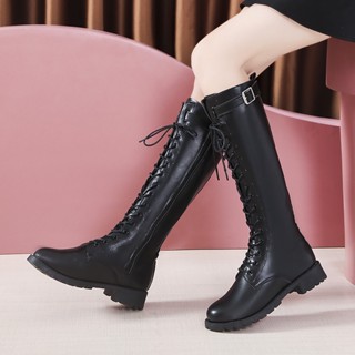 Botas largas con online cordones mujer