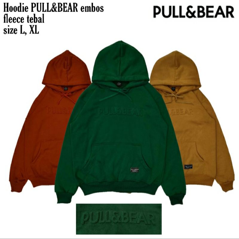 Sudadera con capucha PULL BEAR Premium en relieve Sueter de hombre Sudadera hombre