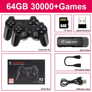 Em promoção! Hd Consola De Jogos De Vídeo M9 Jogo Stick 40000 Jogos De  128gb 2.4 G Sem Fio Dobro Controlador De S905x Cpu Para Psp/ps1/mame/fc