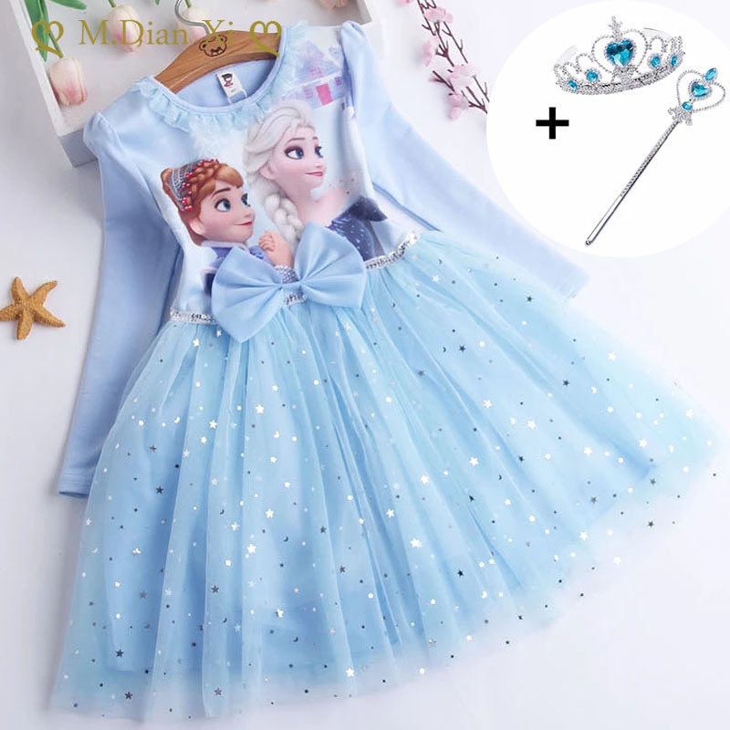 Elsa vestido online azul