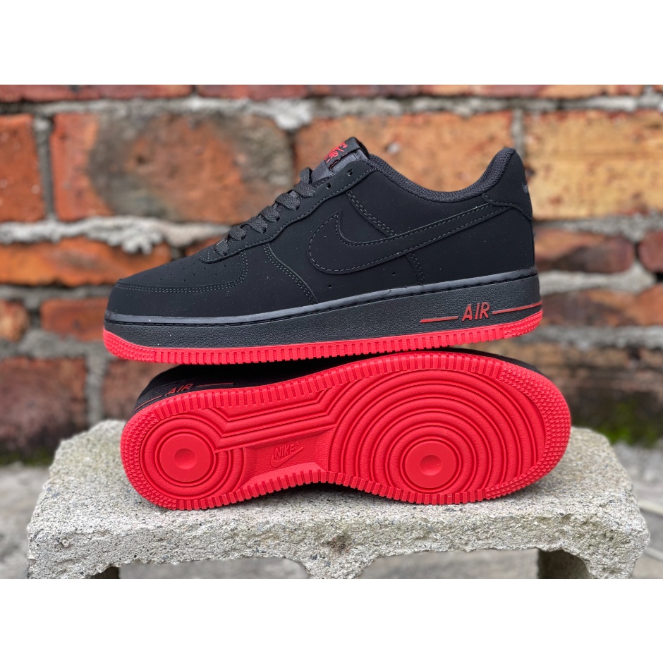 Air force one negro best sale con rojo