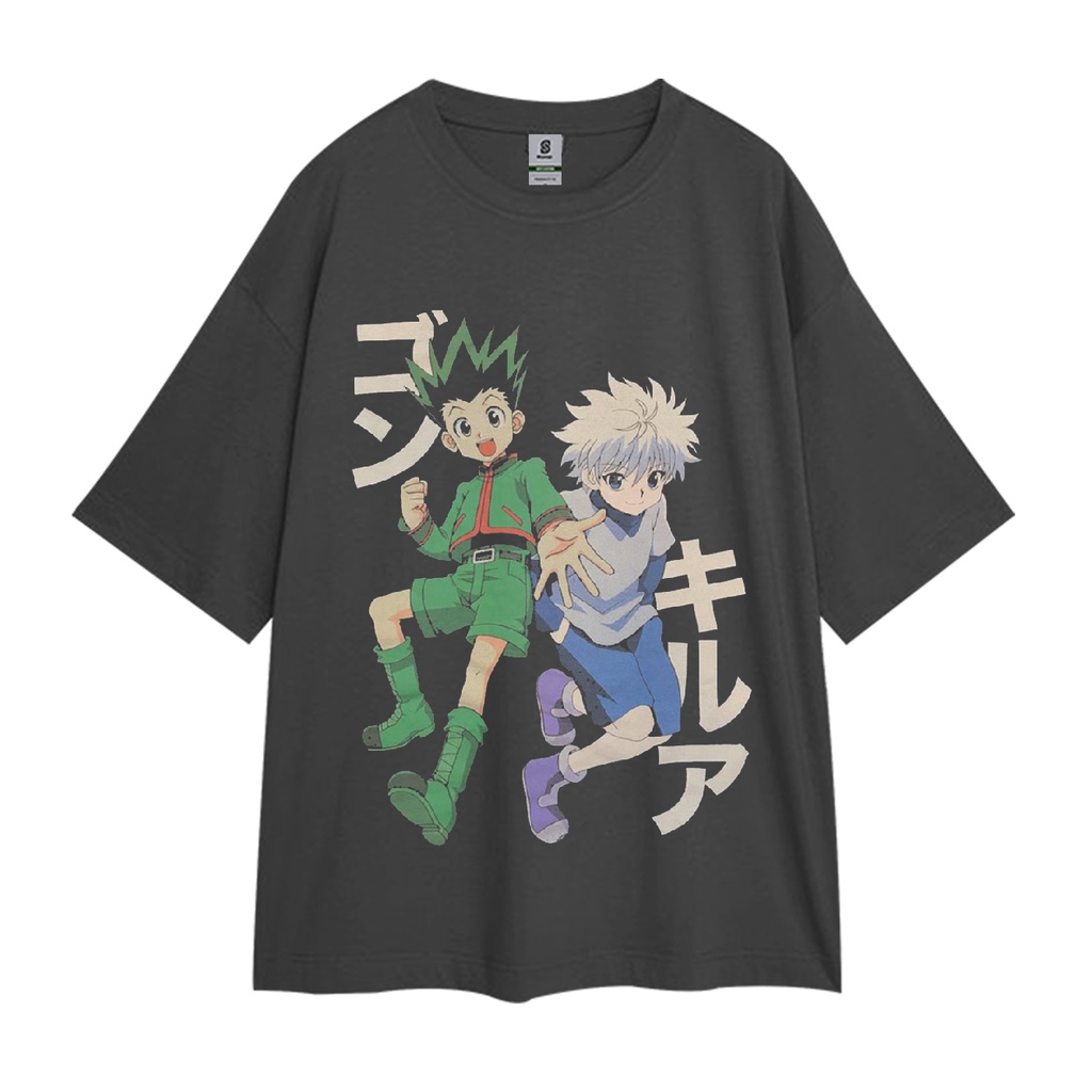 Camiseta HUNTER X HUNTER GON & KILLUA estilo VINTAGE Oversize | Shopee  México