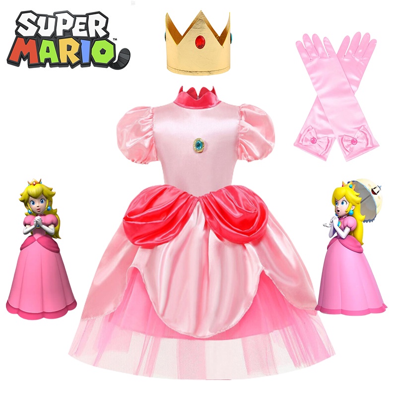 Disfraz princesa mario online bros