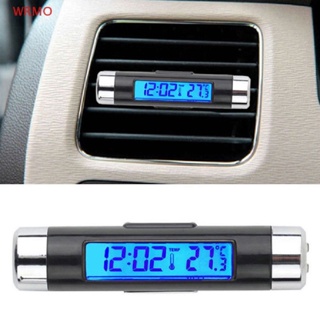 Comprar Reloj para coche, termómetro, voltímetro, Monitor Digital LCD 3 en  1, detección de temperatura y voltaje