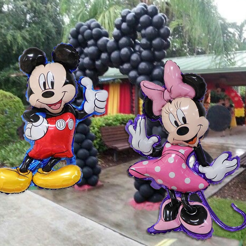 50 decoraciones de cumpleaños de Minnie para niñas de 3 años, suministros  de fiesta de cumpleaños de Minnie Balloons Cake Topper Cupcake Topper