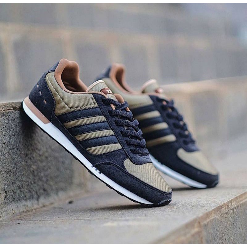 Green adidas neo shoes online
