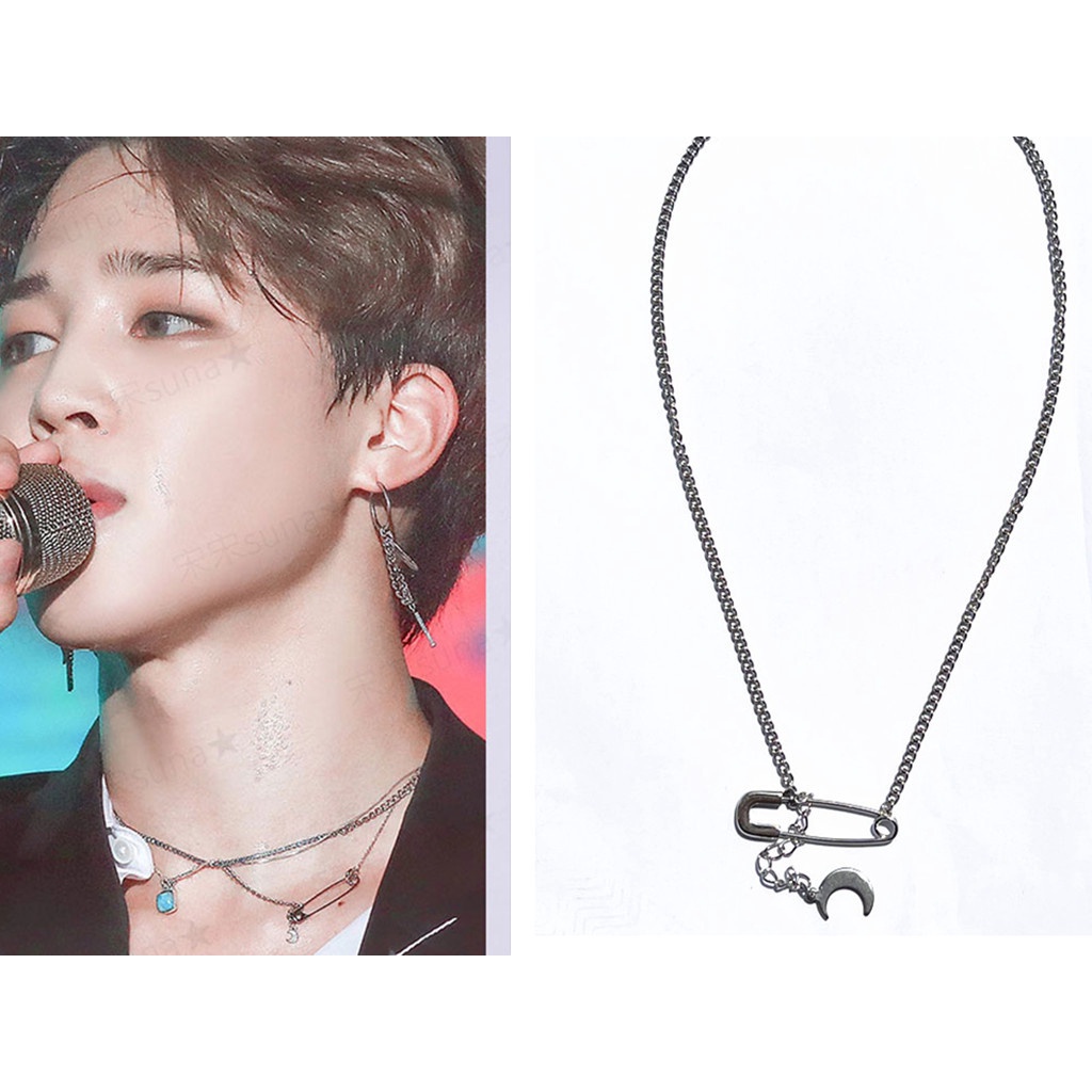 Collar Kpop Bts JIMIN Pin Moon Pareja Colgante De Hombre | Shopee México