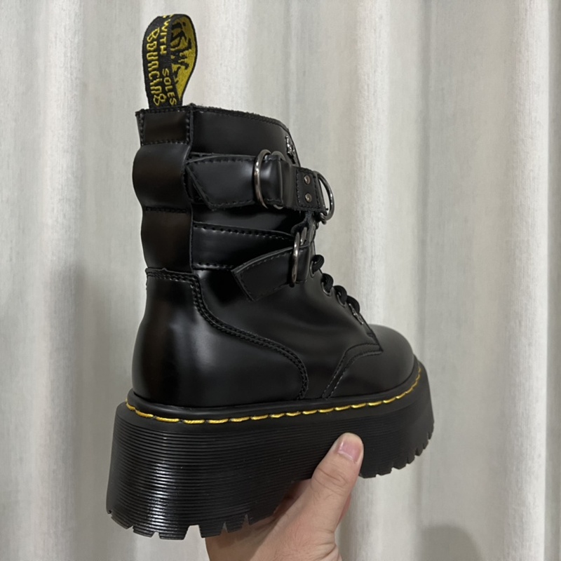 Dr.martens Hombres 1460 Series 8 Agujeros Jadon HDW Plataforma Botas Top Layer Suela De Goma De Vaca