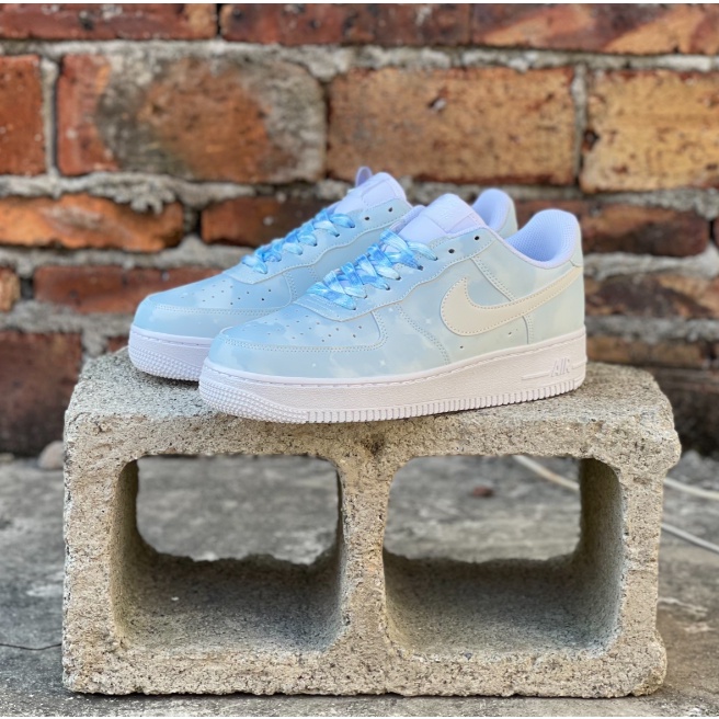 Nike Air Force 1 No . 1 Nube Blanca Cielo Azul Shopee M xico