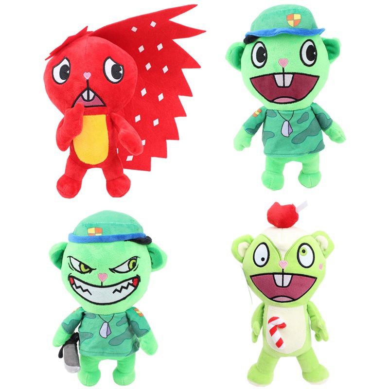 HTF Animation Happy Tree Friends Flippy Doll Juguetes De Peluche Para Niños  28cm