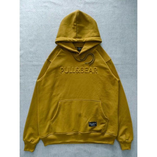 Pull and bear hoodie yellow hotsell