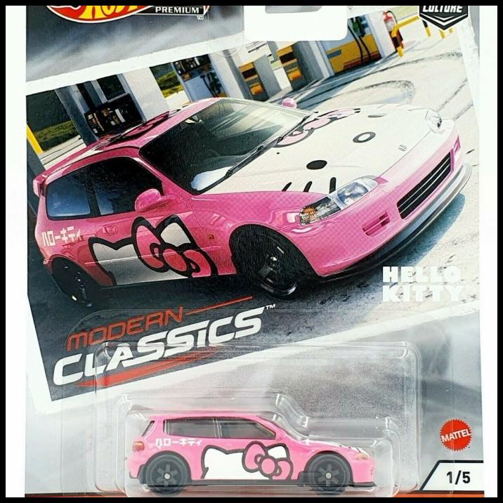 Hot Wheels Premium Modern Classics Honda Civic Eg Hello Kitty goma