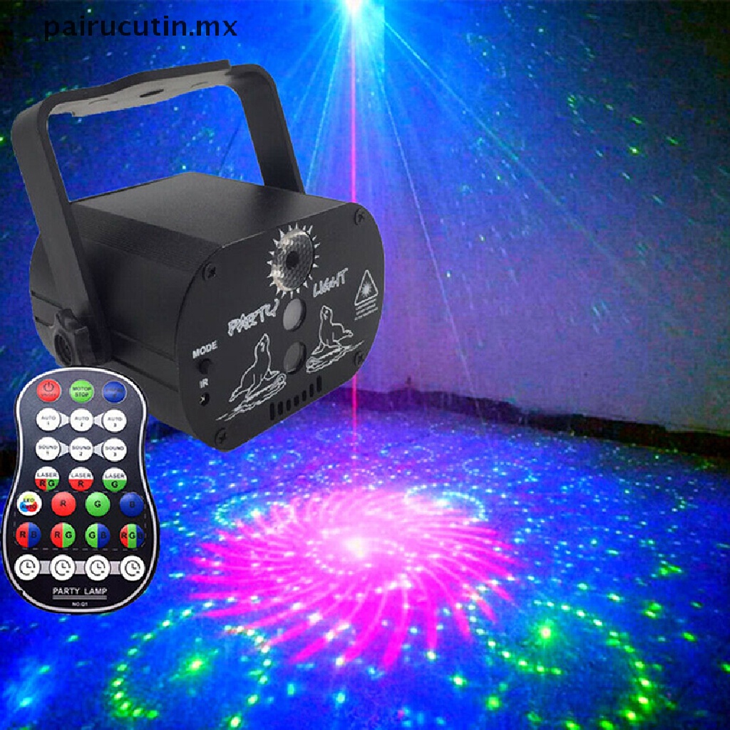 Parucutin 60 Patrón Láser Proyector Luz De Escenario LED RGB Fiesta KTV  Club DJ Disco Luces MX