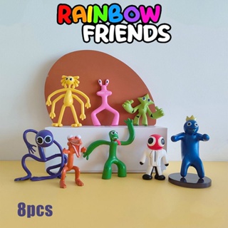 NS3 Roblox Rainbow Friends Juguetes De Peluche Coloridos Azul Amarillo  Verde Morado Naranja Muñecas Regalo Para Niños