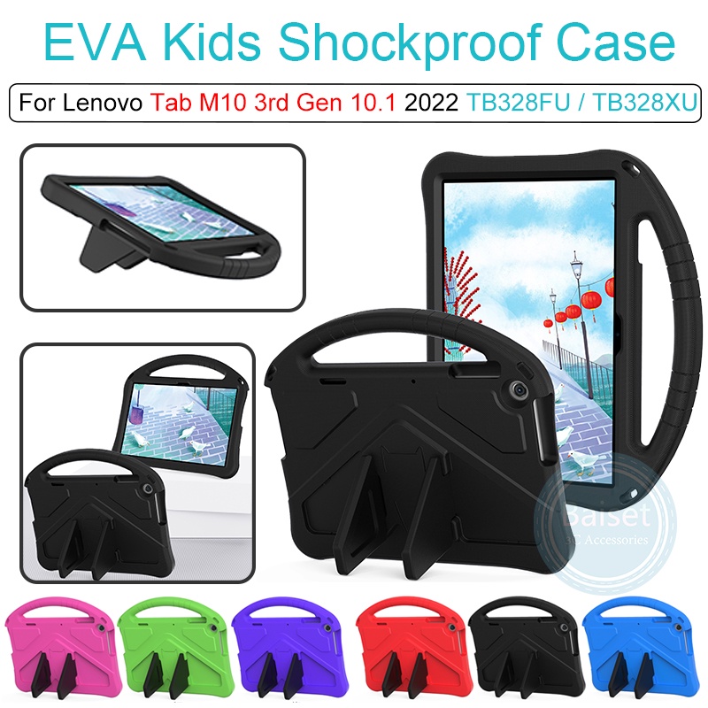 Custodia per bambini per Lenovo Tab M10 Plus 2nd Gen 2020/Tab M10 FHD Plus 2nd Gen/Tab K10 2021 10.3, custodia leggera in schiuma EVA con maniglia e supporto Viola