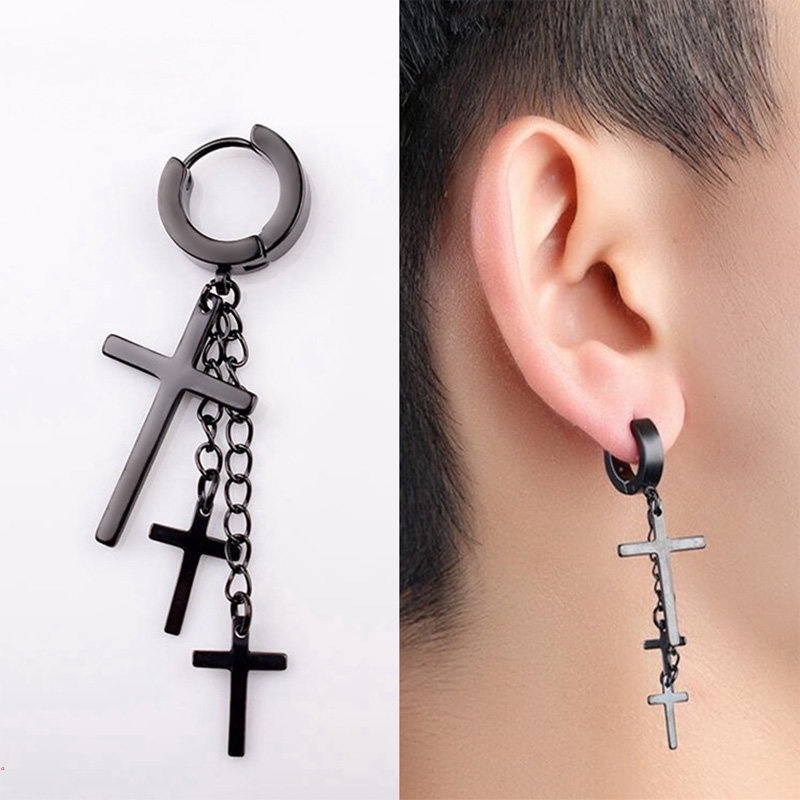 aretes para hombre/Pendientes De Cruz/Pendientes Largos De Borla