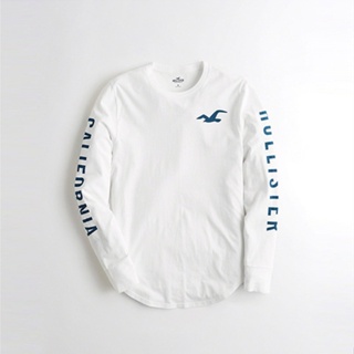 Playeras hollister manga online larga hombre