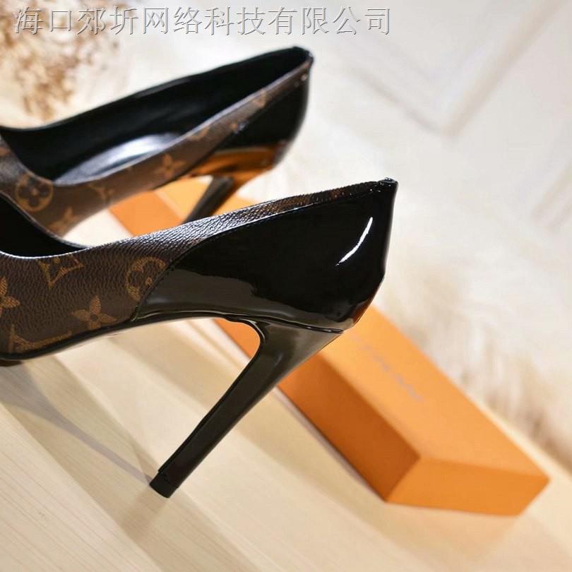 ✲ Louis Vuitton LV Moda Clásica Tendencia Tacones Altos Zapatos De Mujer 10  cm 35-40