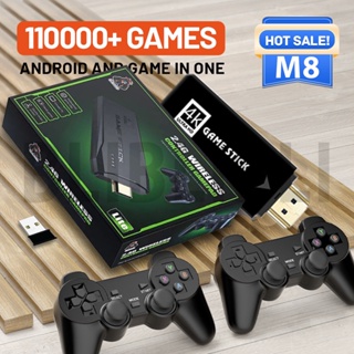 Consola de videojuegos Retro M8, emuladores de 9 juegos, 4K, 20000 juegos  Retro, controlador inalámbrico de 2,4G con PS1, regalo de Navidad
