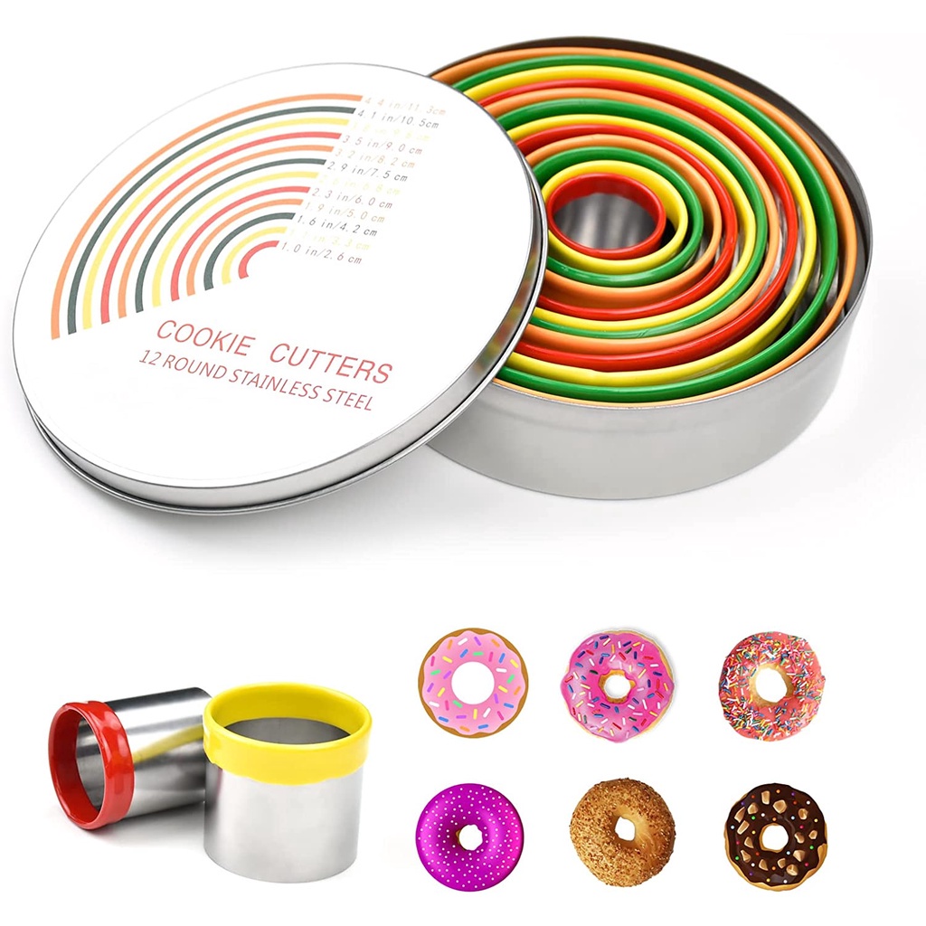 Mousse Circle Redondo De Acero Inoxidable, Cortadores De Pastelería Circulares Graduados, Molde Para Hornear, Utensilios Para Hornear Comprar A Buen Precio - Entrega Gratuita, Reseñas Reales Con Fotos