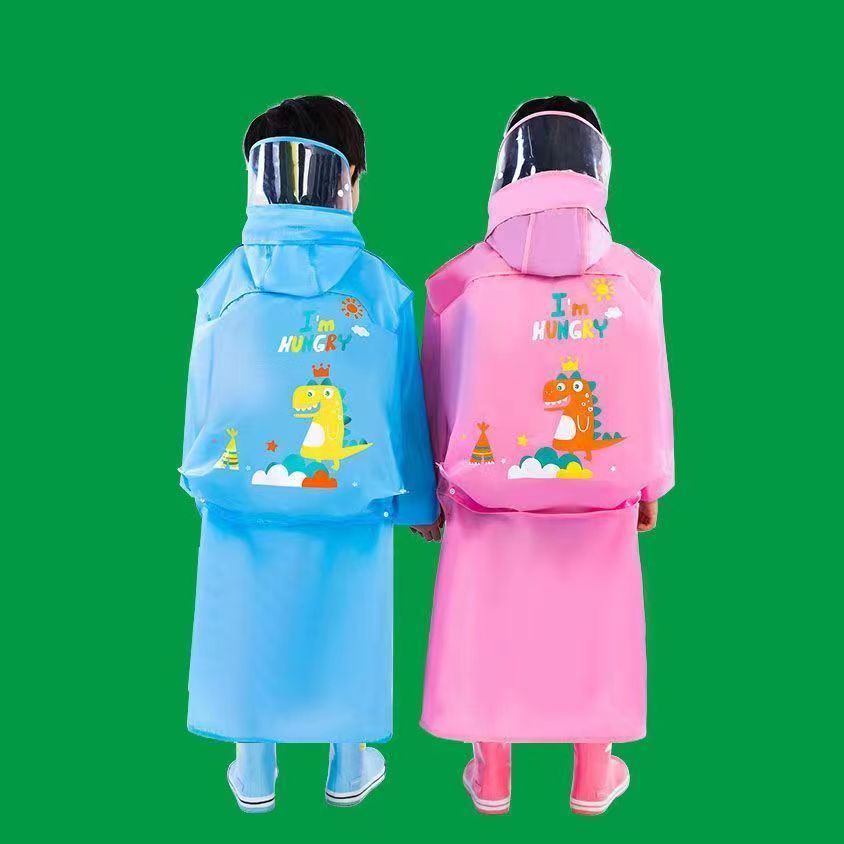 Chubasquero Para Niños,poncho Impermeable De Eva Con Capucha