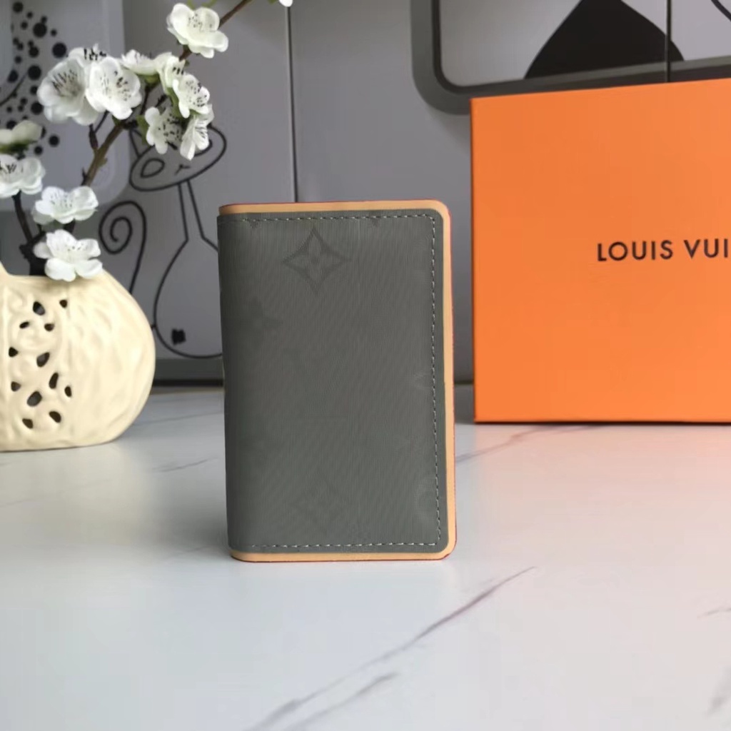 Louis Vuitton Pocket Organizer Monogram Titanium Grey