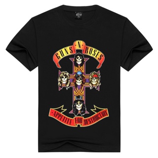 Guns and best sale roses playera mujer