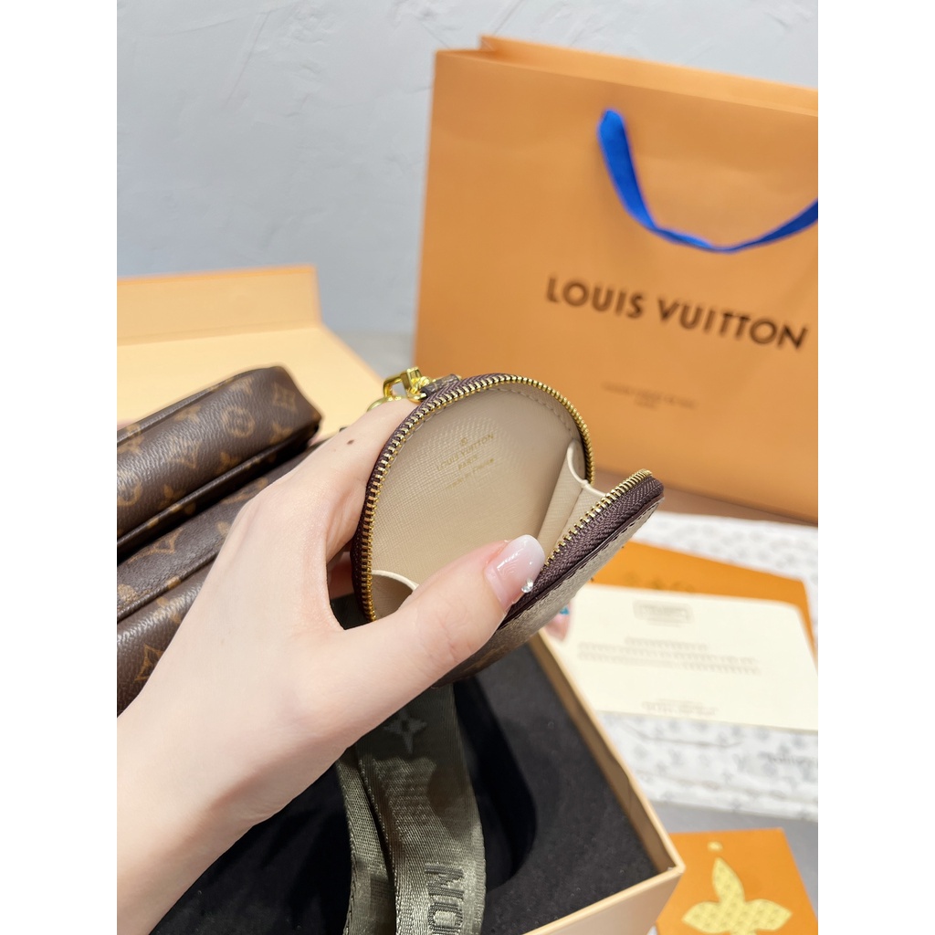 Enviar NowLV Louis Vuitton Bolso Vintage Multi-Pom Femenino Hombro Cruzado