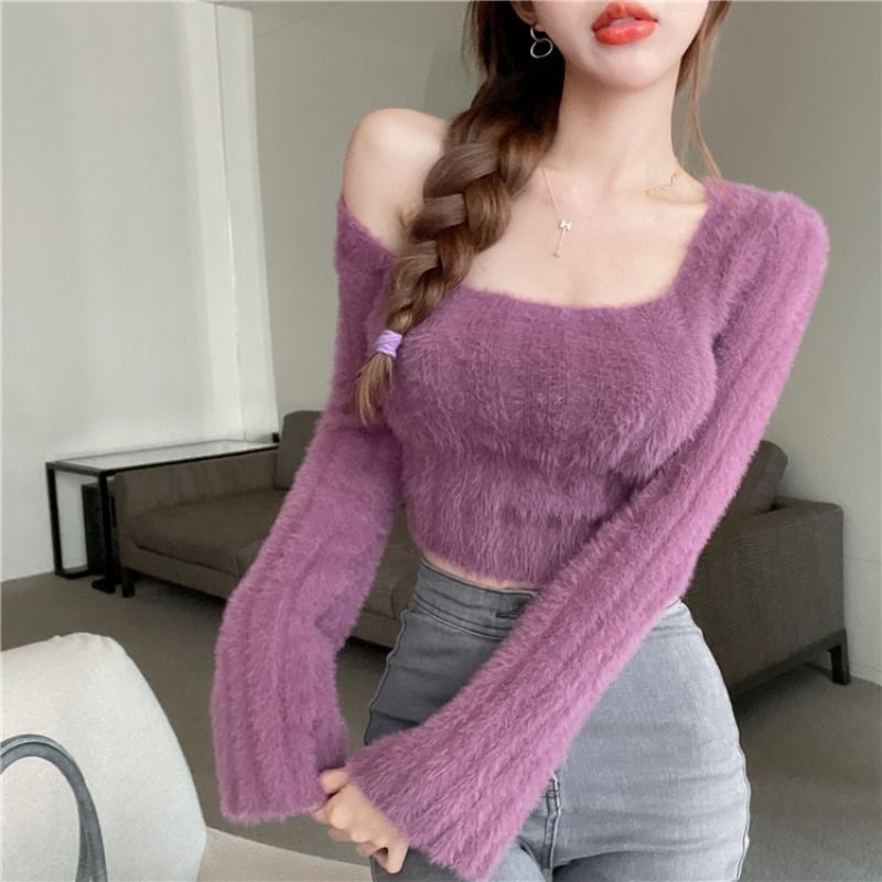 Sweater Mujer Lana Cortos