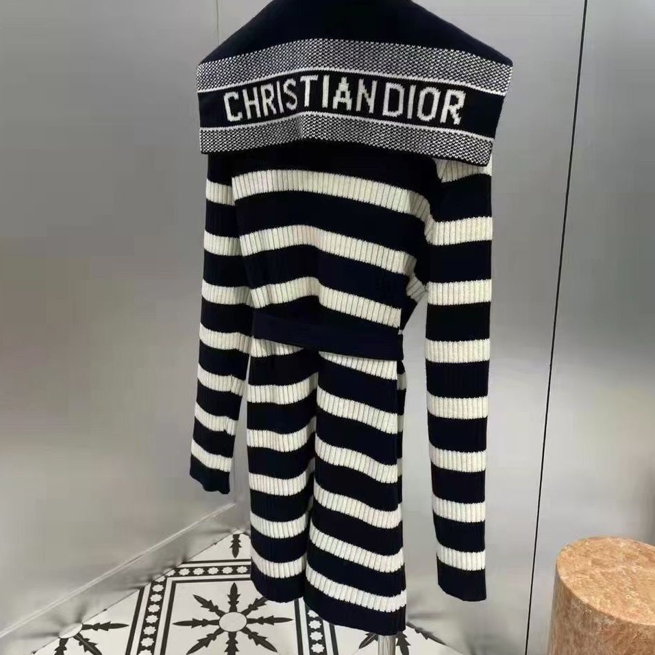 DIOR Suéter Chamarra De Las Mujeres De Moda ins Otoño Invierno 22