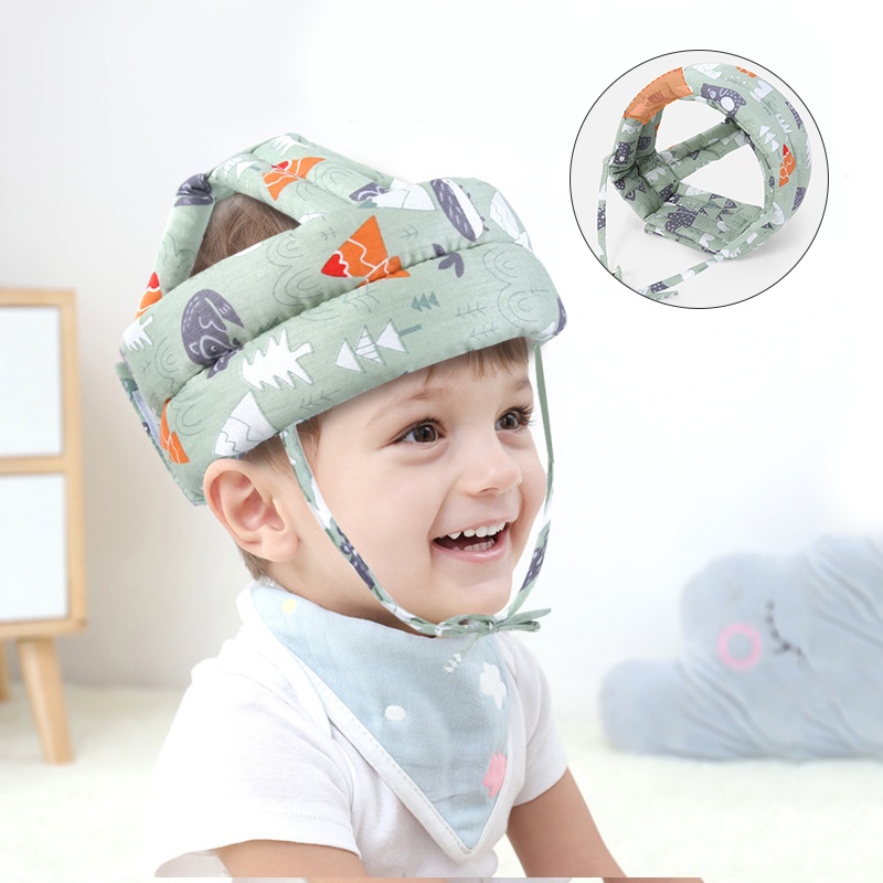 Casco ajustable para bebé, protector de cabeza para niños pequeños, casco  de seguridad, para caminar, parachoques para niños, protector de cabeza  para