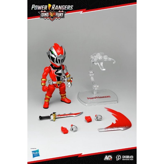 Power rangers Q MMPR Dino Fury Red Ranger chibi figura de acci n