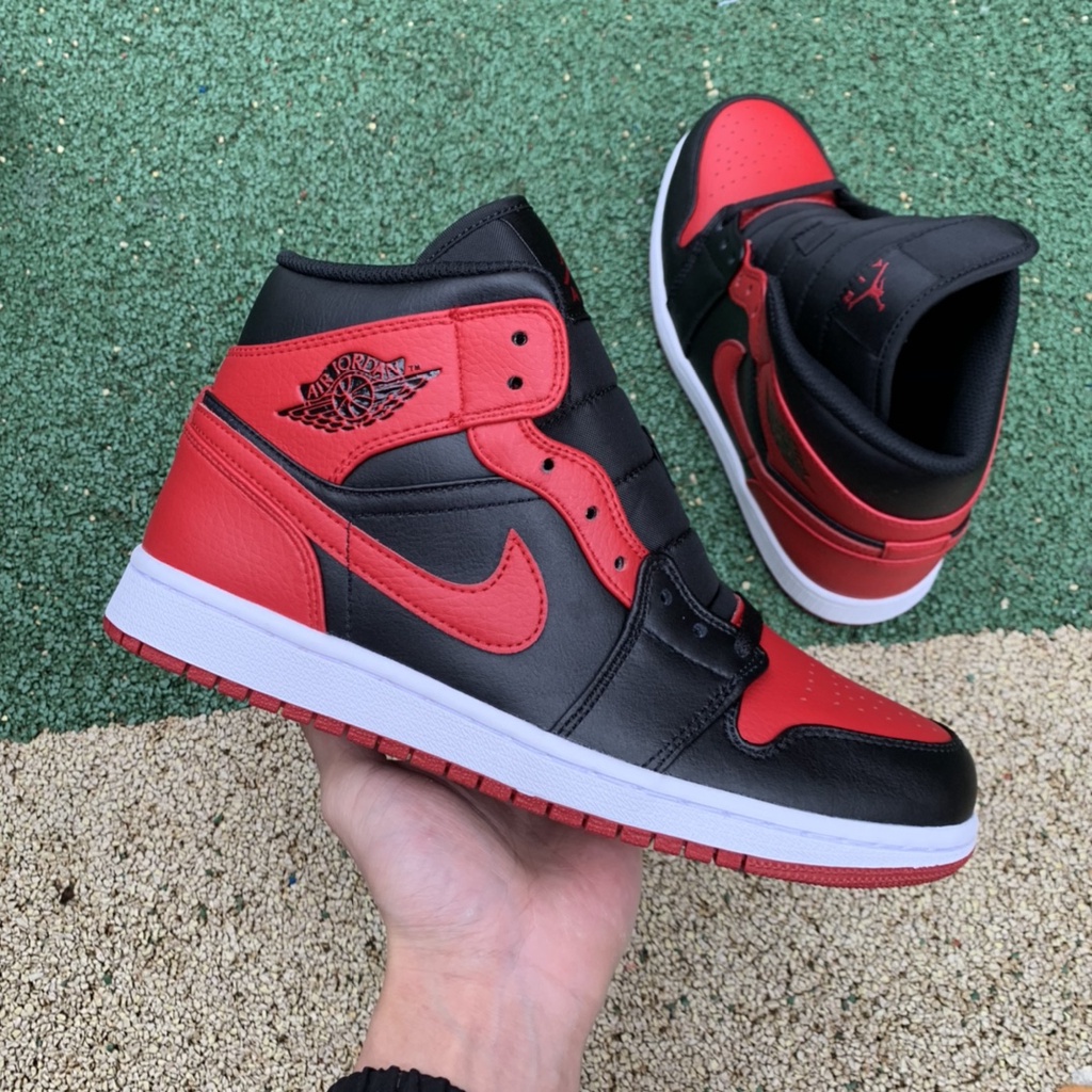 Jordan 1 mid online rojos