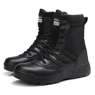 Botas negras hombre online militar