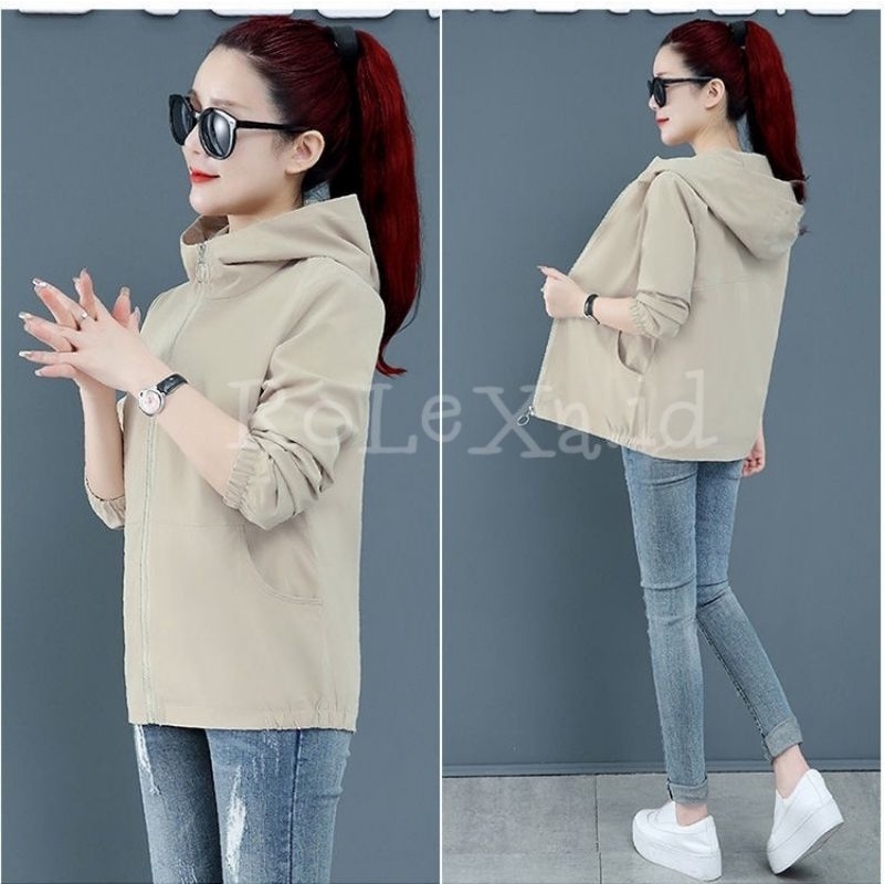 Chamarra De Moda De Las Mujeres Sudadera Con Capucha Simple Elegante Shopee Mexico