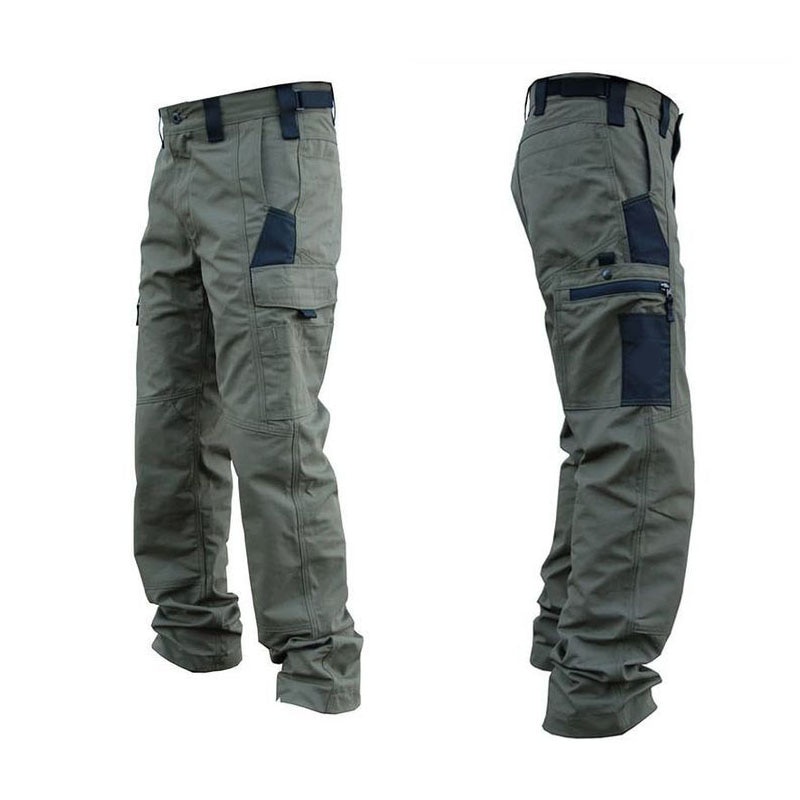Pantalones De Carga Para Hombre Multi Bolsillos Trabajo Casuales Tácticos  Ropa Exterior Ejército Recto Otoño Invierno Nuevos