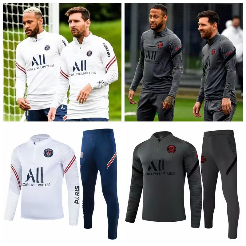 Conjuntos de fútbol / Chándales 2022 2023 Traje de entrenamiento de fútbol  de manga larga sudadera 22/23 Maillot de foot PSgs jogging chandal futbol