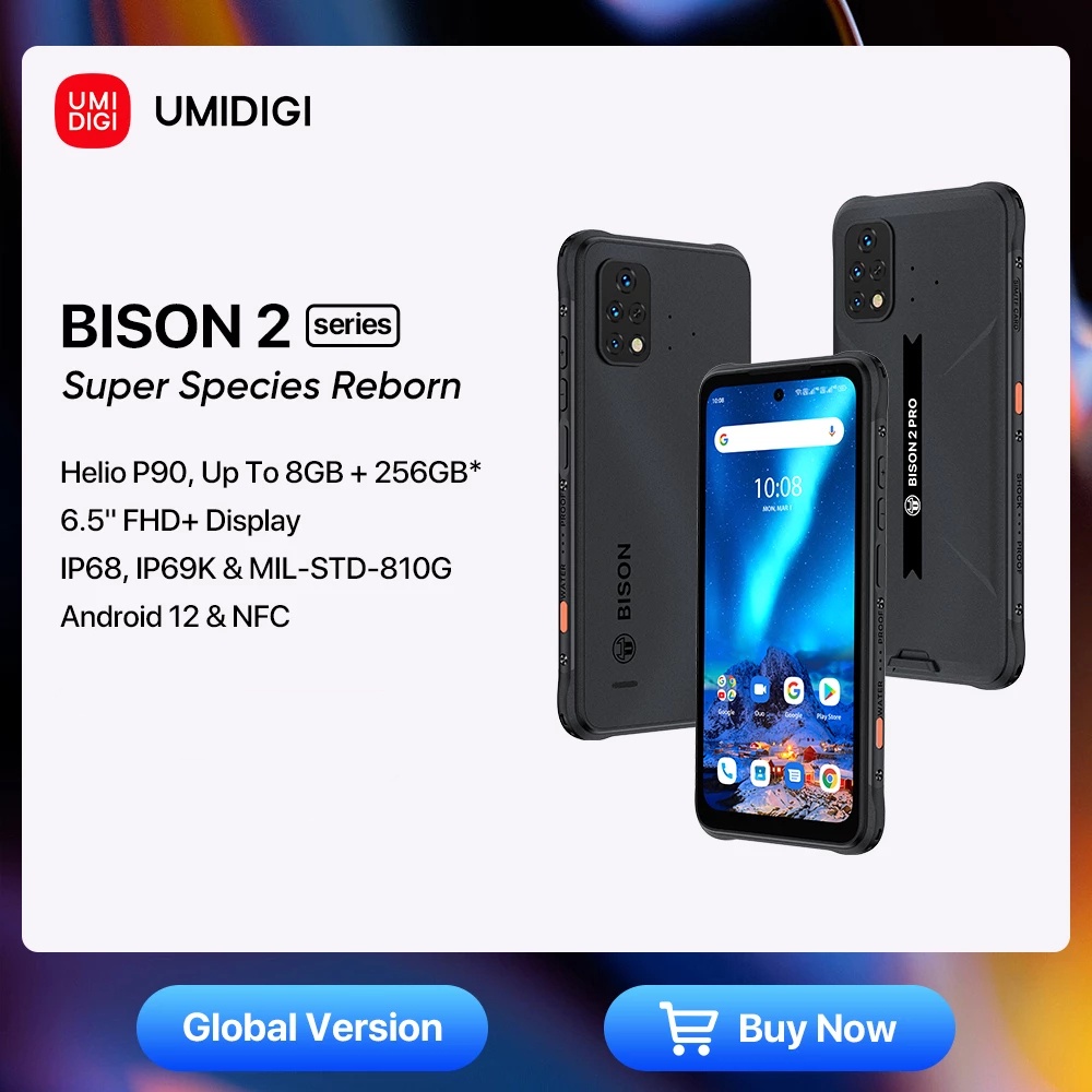 Celulares UMIDIGI BISON 2/BISON 2 PRO Smartphone 128GB/256GB 6.5