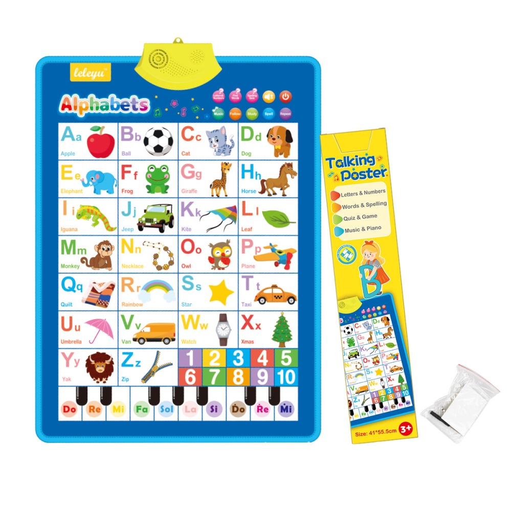 Leer juguetes Gráfico de pared de educación temprana de PVC Aprender