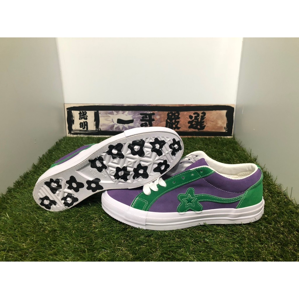 Oferta Especial Converse X Golf Le Fleur One Star Purpura Verde Flor Ante Hombres Mujeres 162128C Shopee Mexico