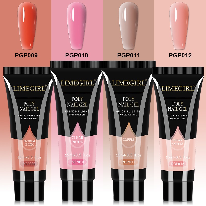 Lot De 5 Flacons Solution Slip Poly Gel REJANE’S - 30 Ml, Pour Extension Ongles UV/LED