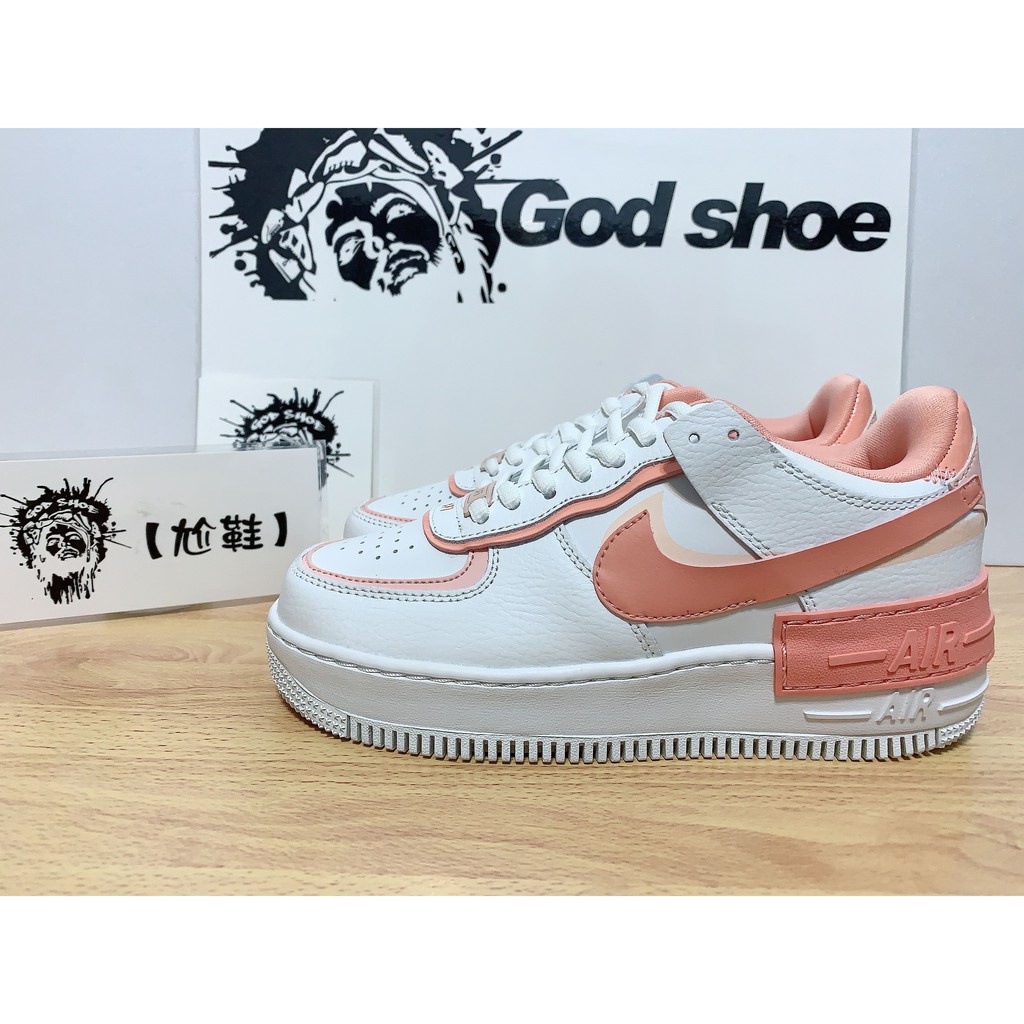 Alta Calidad Nike Air Force 1 Sombra Deconstruccion Suela Gruesa Altura Flor De Cerezo Rosa Blanco Rosa Zapatos De Las Mujeres Cj1641 101 Shopee Mexico