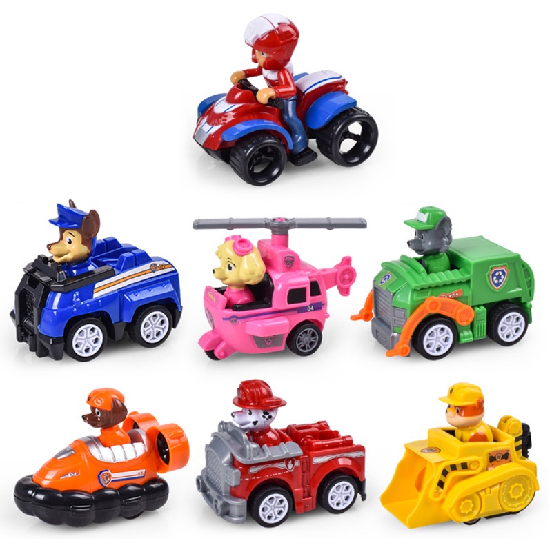 Paw Patrol rescate perro cachorro conjunto juguete coche patrulla