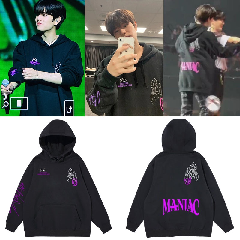 Nueva Moda Coreana K pop Kpop Ropa StrayKids MANIAC Sudaderas Pullovers Mujer Harajuku Streetwear Top Con Capucha