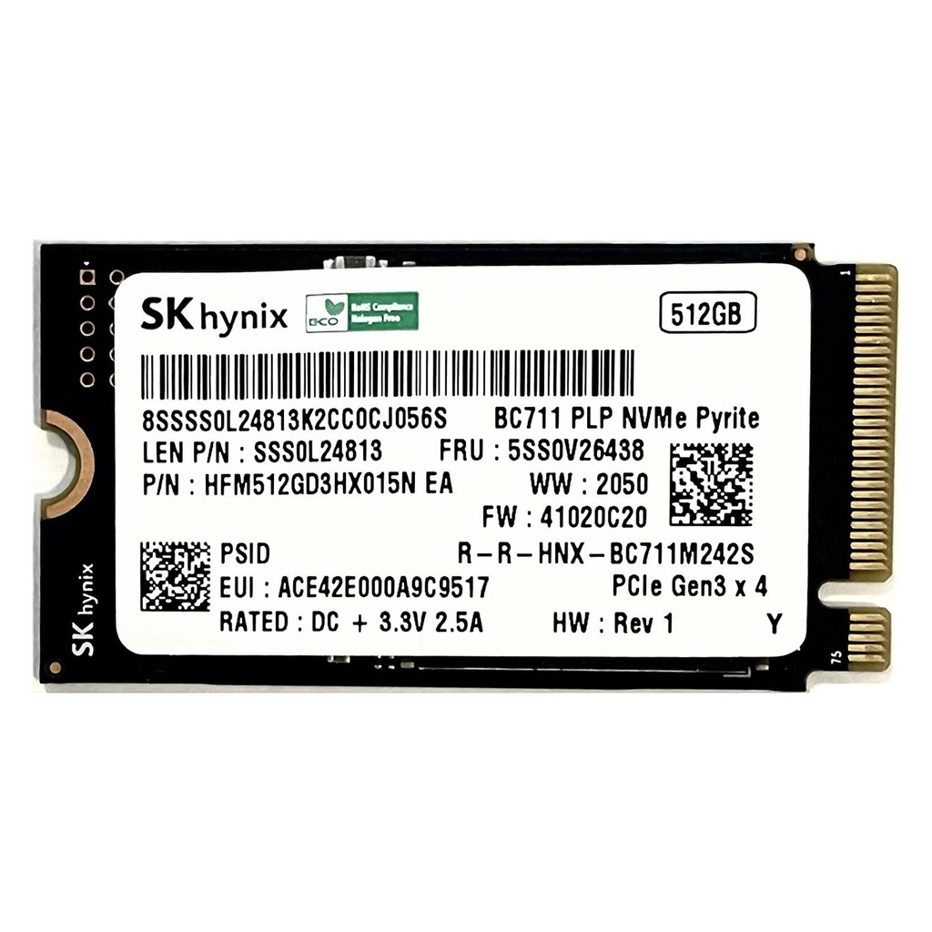 SK Hynix BC711 512GB M . 2 2242 NVMe SSD Interna De Repuesto | Shopee México