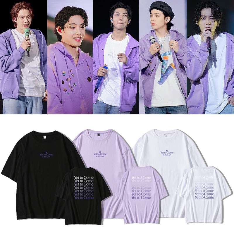 KPOP BTS Yet To Come in BUSAN Concierto Mismo Camiseta De Algodón